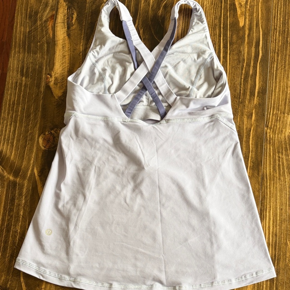 Lululemon Lavender Cross-Back Tank Top